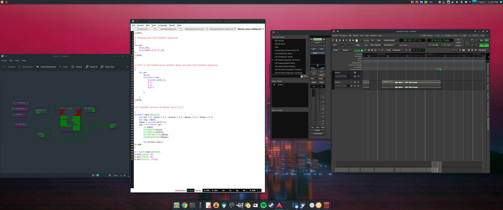 Playing With SuperCollider